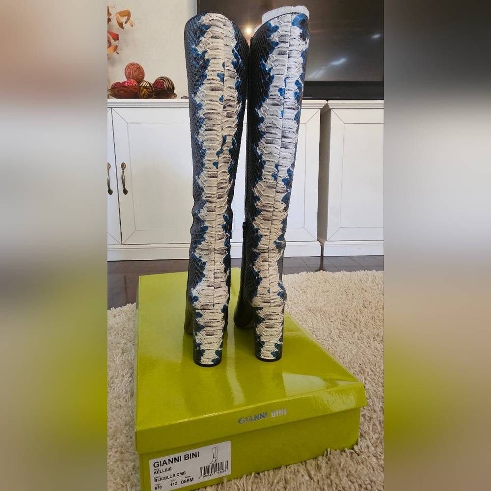 Gianni Bini Blue and White Women's Boots